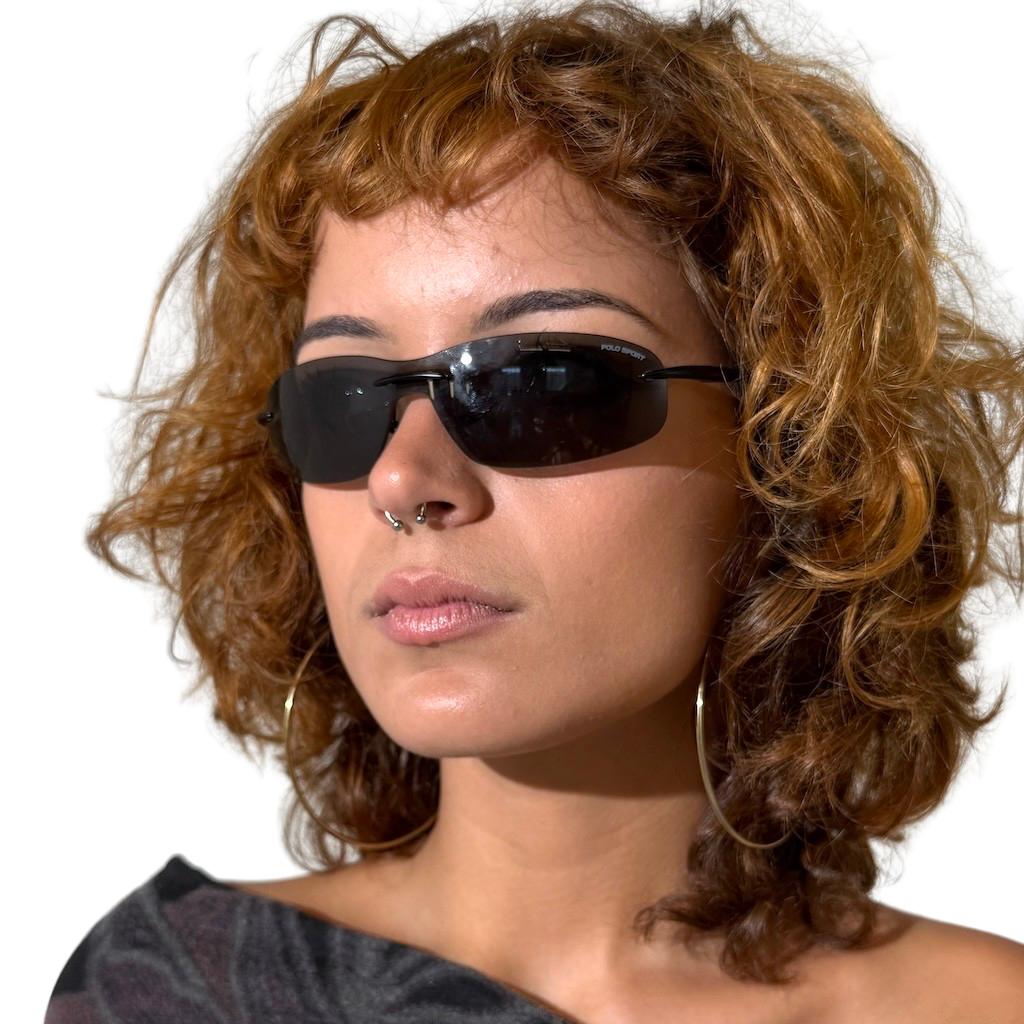 Vintage Polo Sport Y2K frameless Sunglasses