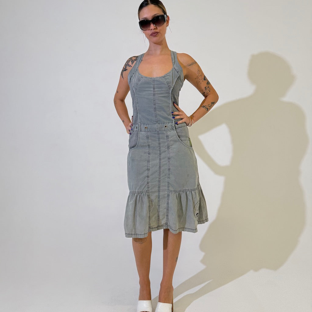 Urban Grey Midi Dress
