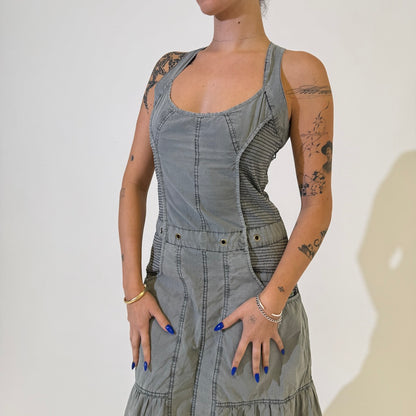 Urban Grey Midi Dress