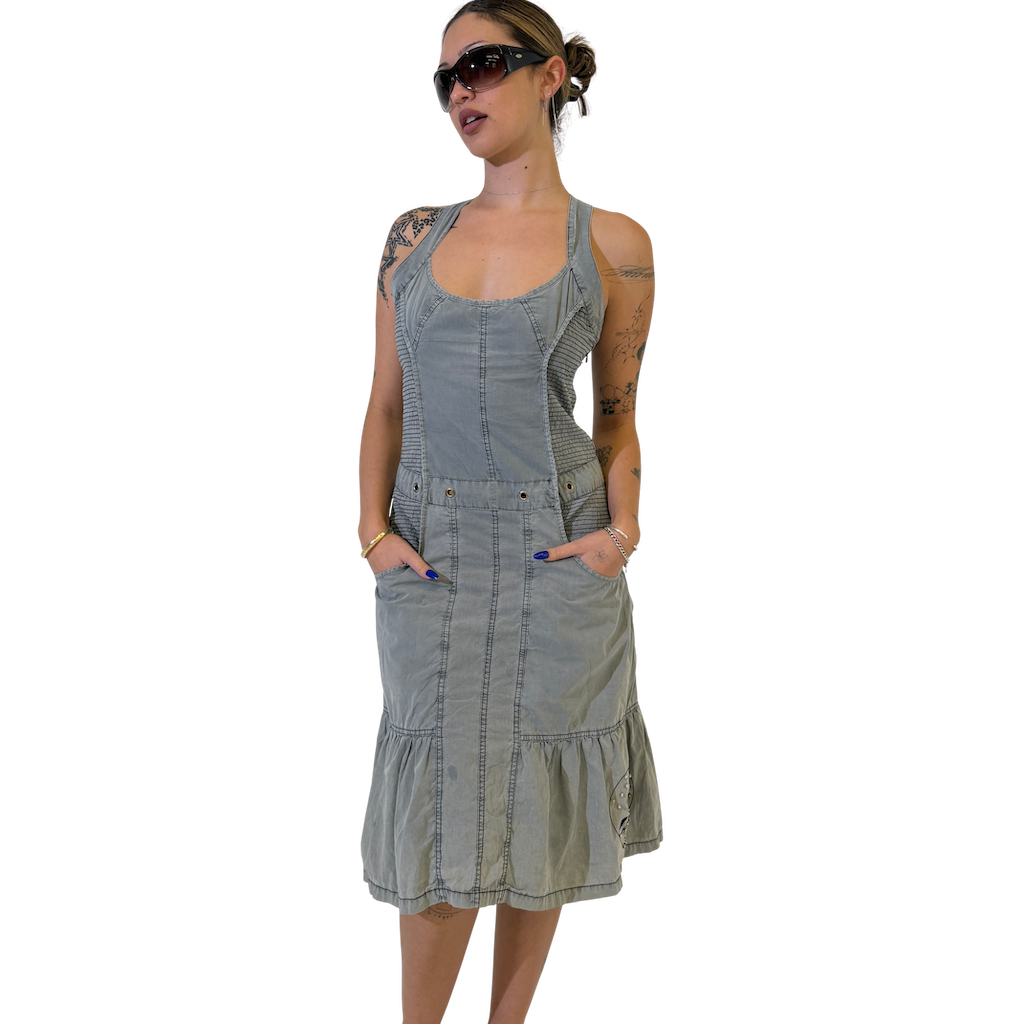 Urban Grey Midi Dress