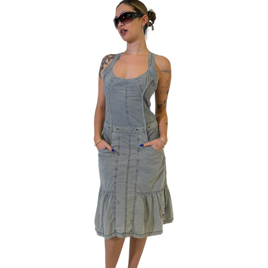 Urban Grey Midi Dress
