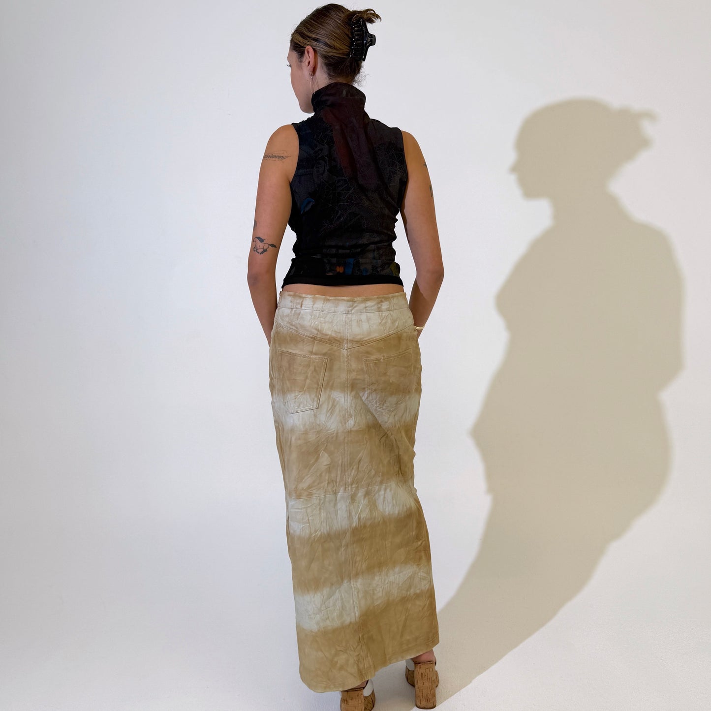 REMAIN Birger Christensen leather maxi skirt