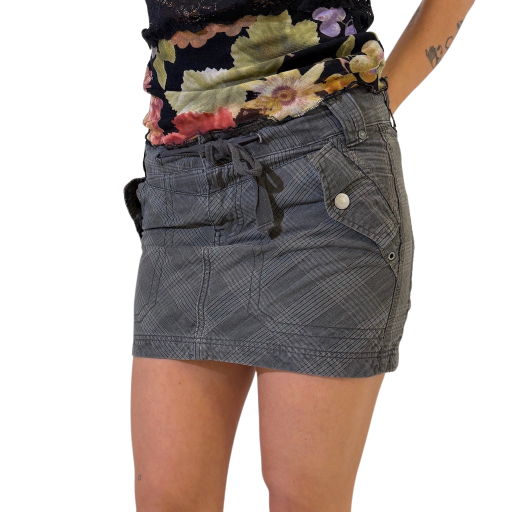 ONLY Check Mini Skirt