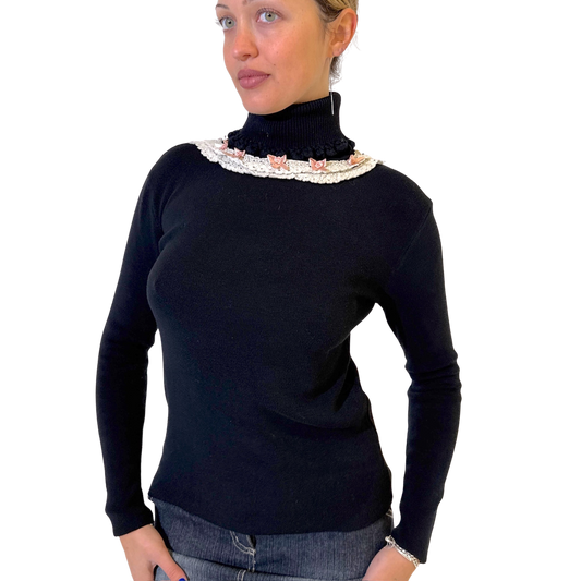 Rose Knitted Skivvy