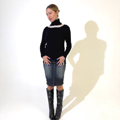 Rose Knitted Skivvy