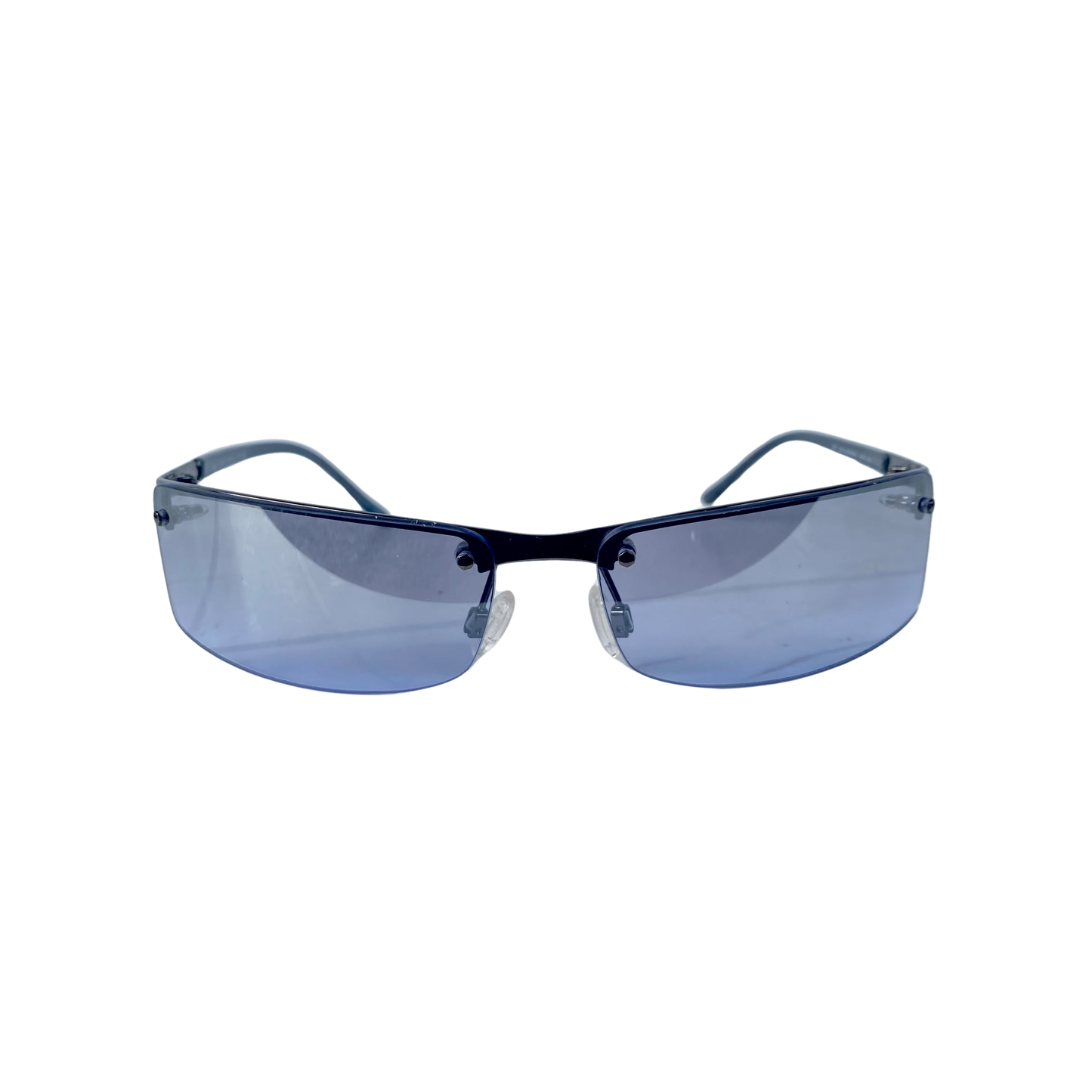 Blue Frameless Raver Sunglasses