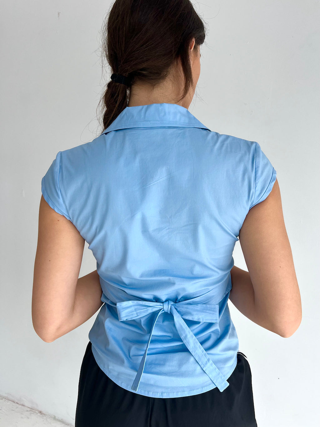 Sexy Corp Tie Back Shirt