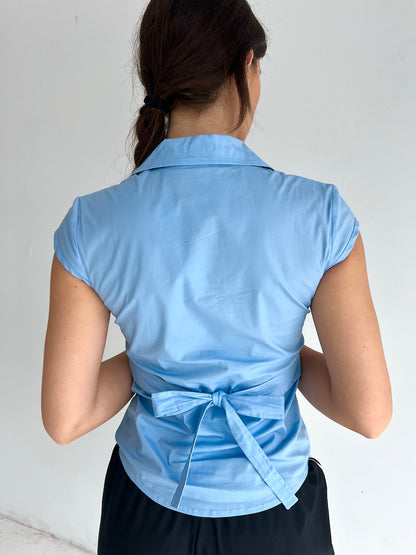 Sexy Corp Tie Back Shirt