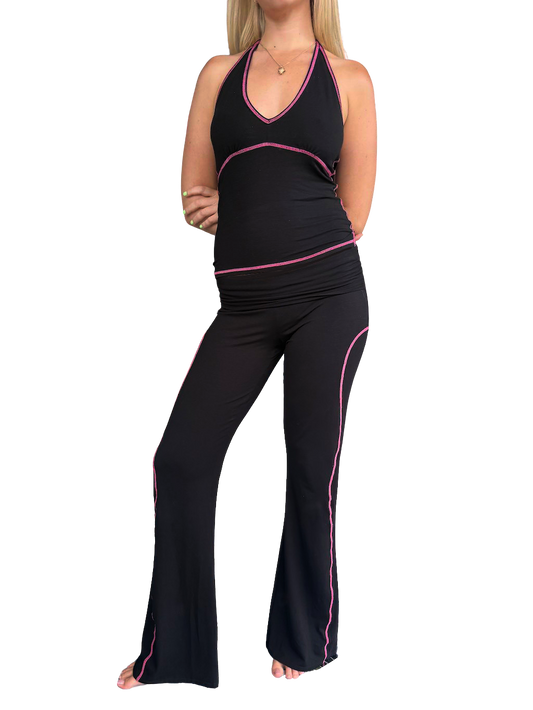 Very Fast Bootcut Pant - Pink/Black