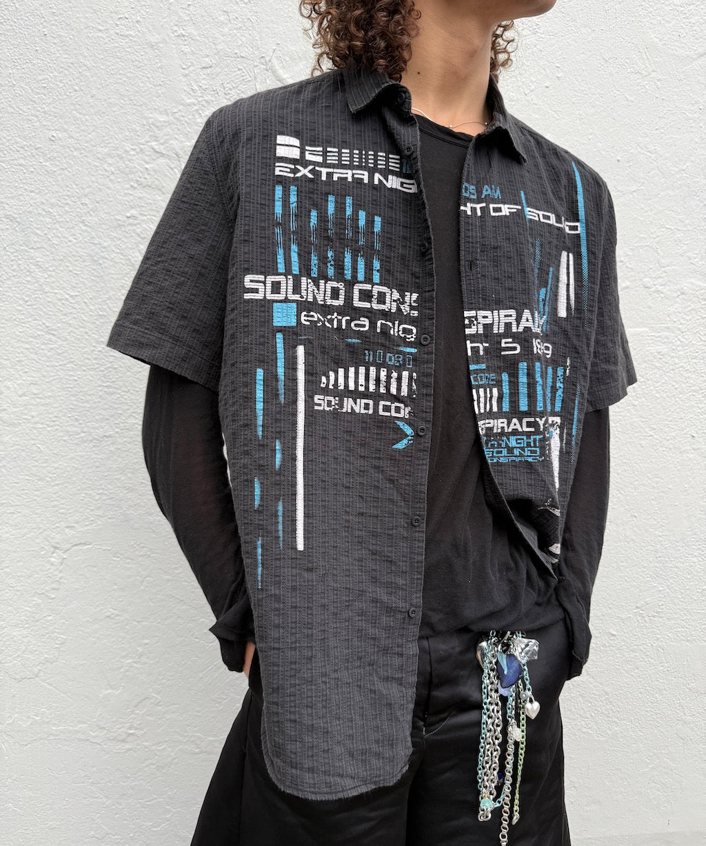 Rave Y2K Button-Up Shirt