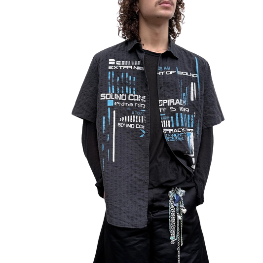 Rave Y2K Button-Up Shirt