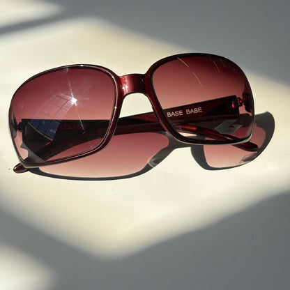 Babe 2000s Y2K Red Oversized Sunnies