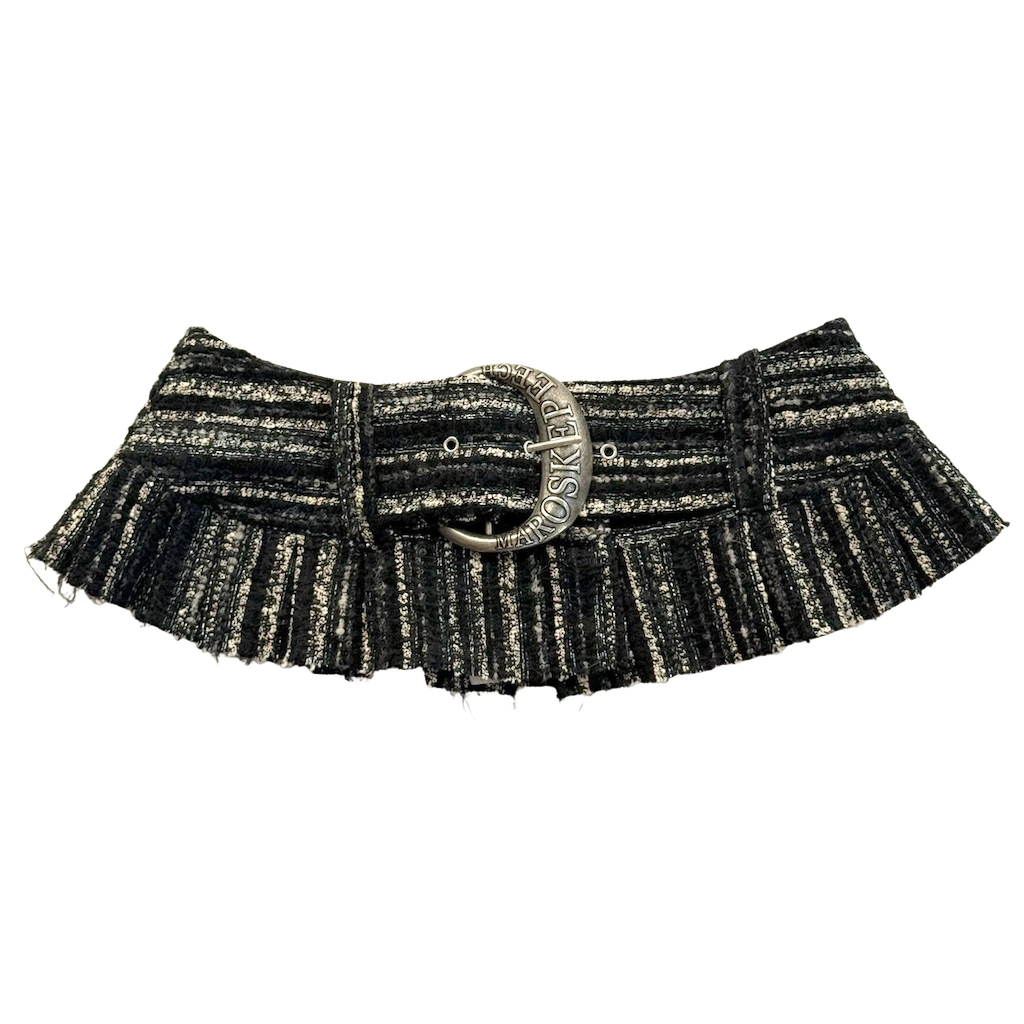 Maroske Peech Tw eed Demi Belt