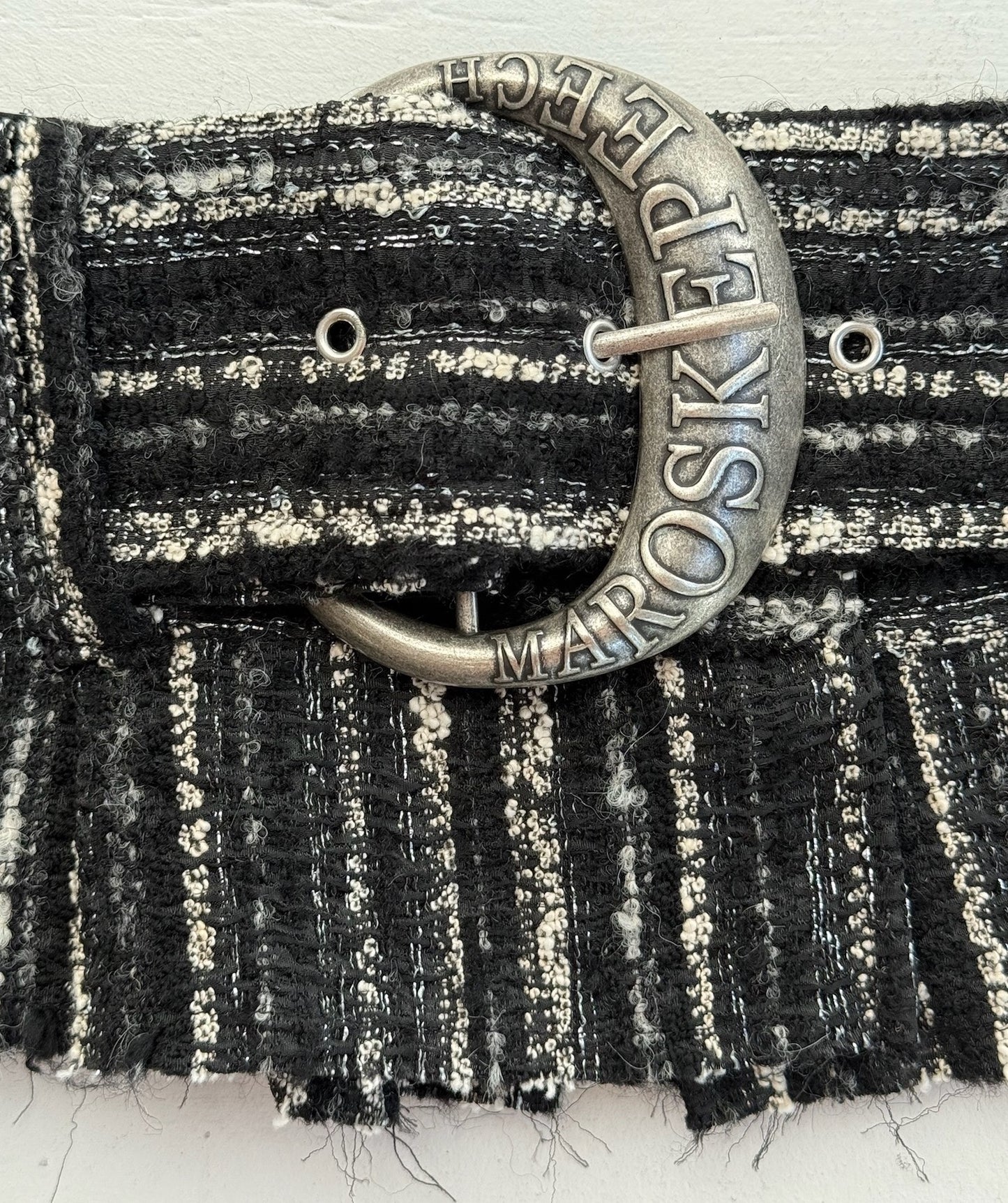 Maroske Peech Tw eed Demi Belt
