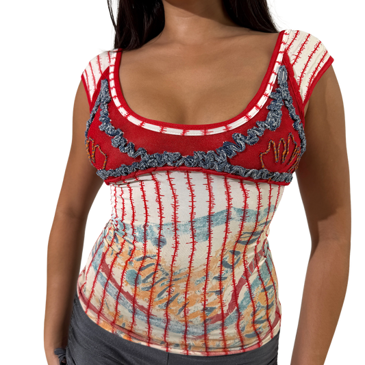 Legatte jeans Mesh Tee