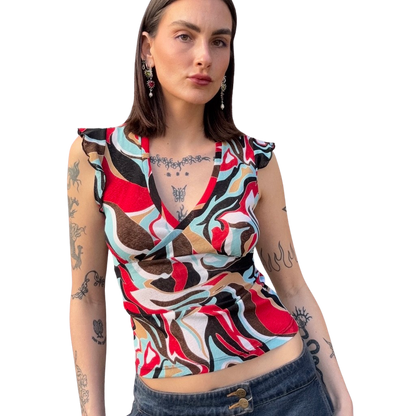 Mod Colourful 2000s Tee