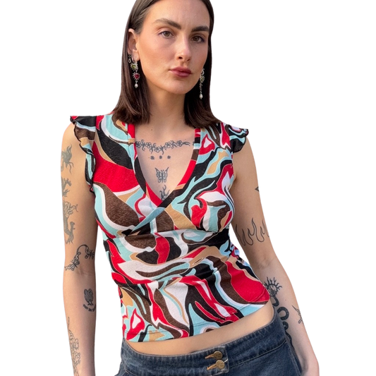 Mod Colourful 2000s Tee
