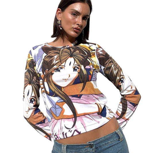 WORK 90s Belldandy Anime Long Sleeve