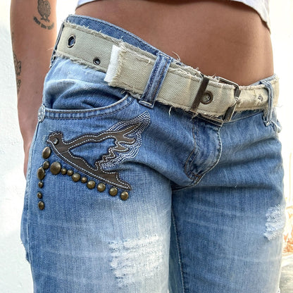 John Galliano Trashed Denim Jeans