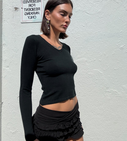 Black Longsleeve Knit