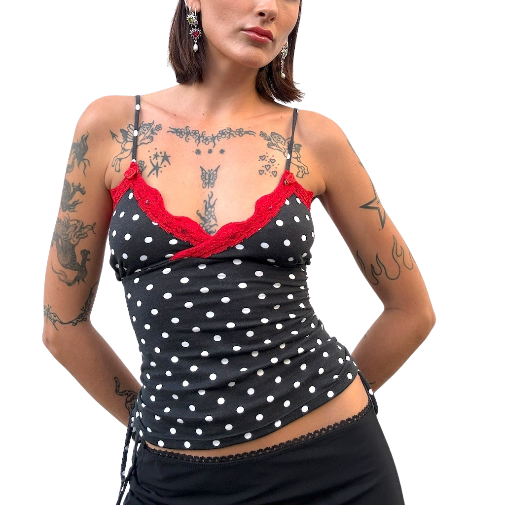 Pin up Polka dot Cami
