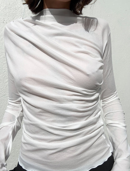 Donna Drape Top White