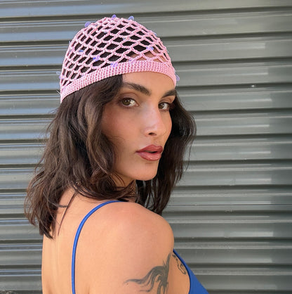 Crochet Pink Beanie
