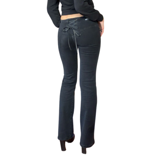 Corset Bootcut 2002 Jeans - Black Denim