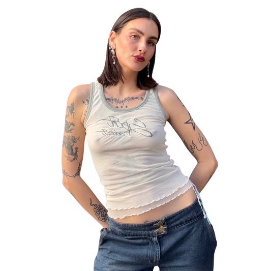 Logo 2000s Mesh Tank
