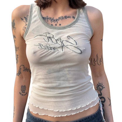 Logo 2000s Mesh Tank