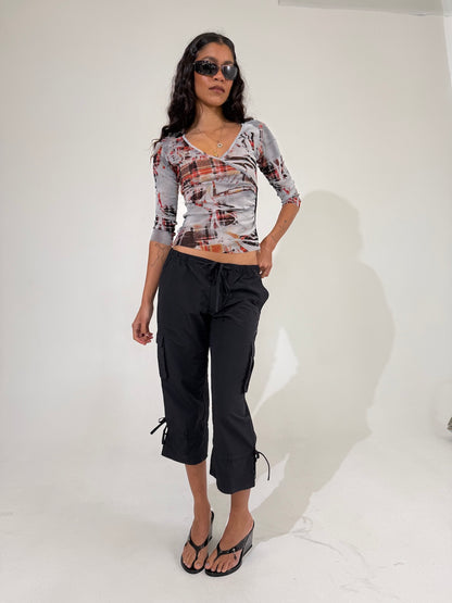 Morgan De Toi Graphic Mesh Long Sleeve