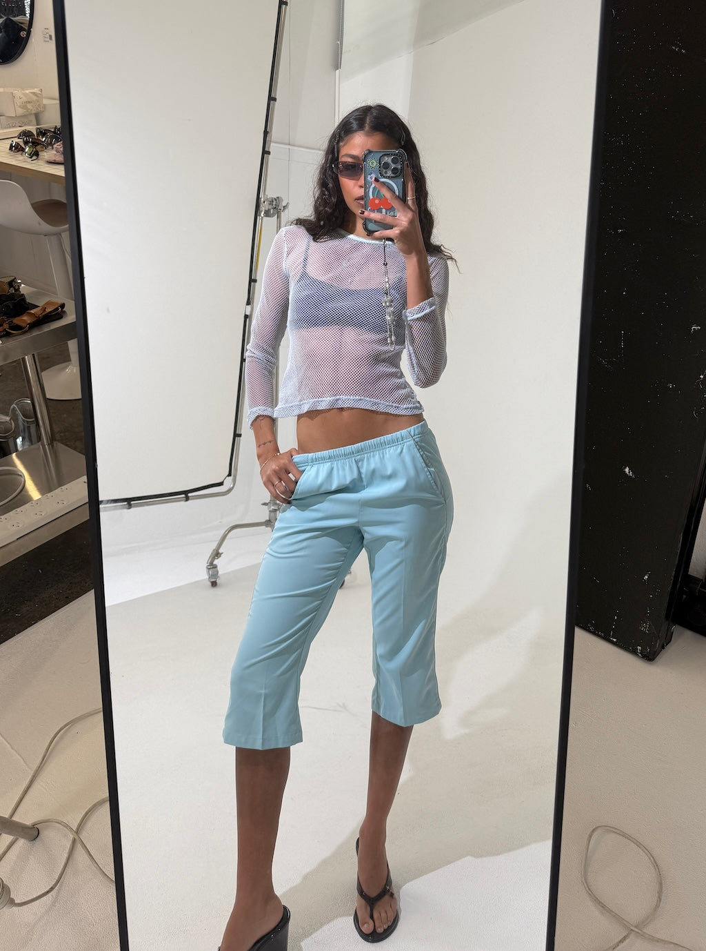 Raver Mesh Long Sleeve Top