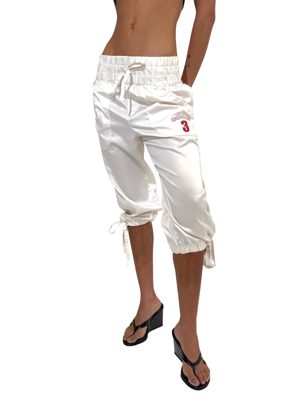 Rare Sateen Adidas Capri