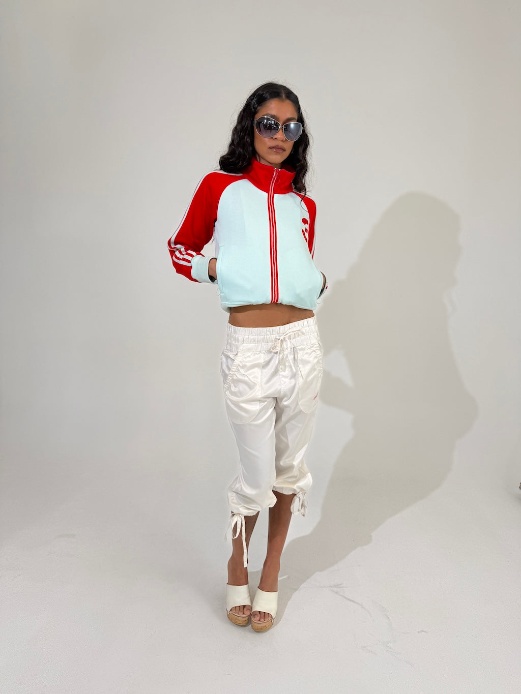 Rare Sateen Adidas Capri
