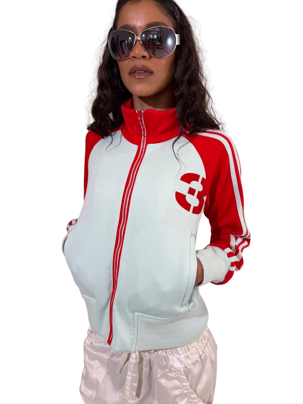 Vintage Sky Adidas Zip Up