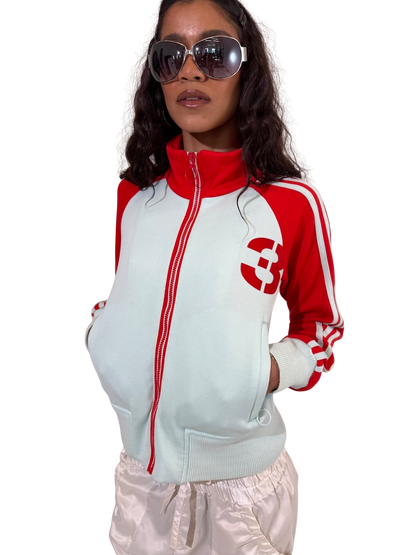 Vintage Sky Adidas Zip Up