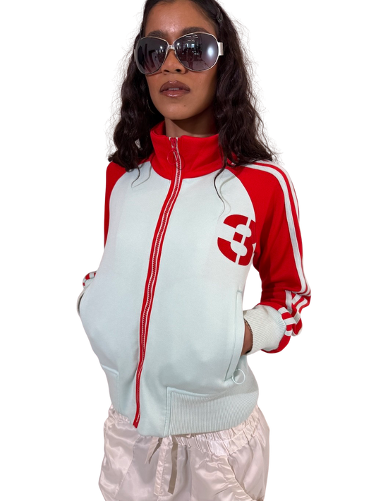 Vintage Sky Adidas Zip Up