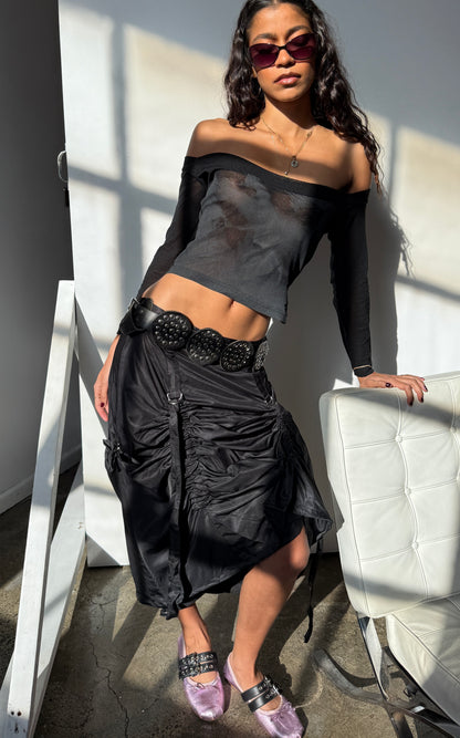 Studded Punk Leather Belt