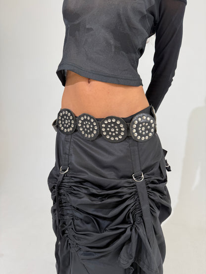 Studded Punk Leather Belt