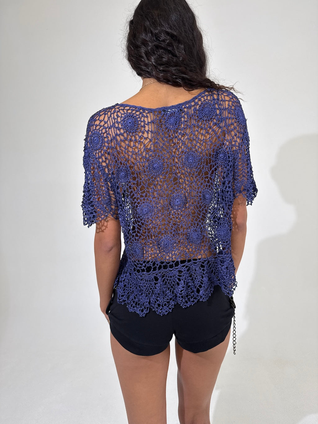 Violet Crochet Cardi Cover Up