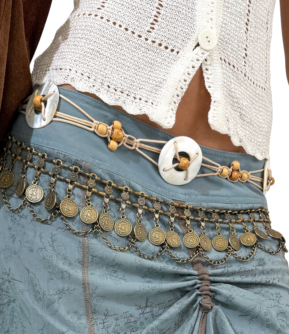 Shell & Woodern Belt