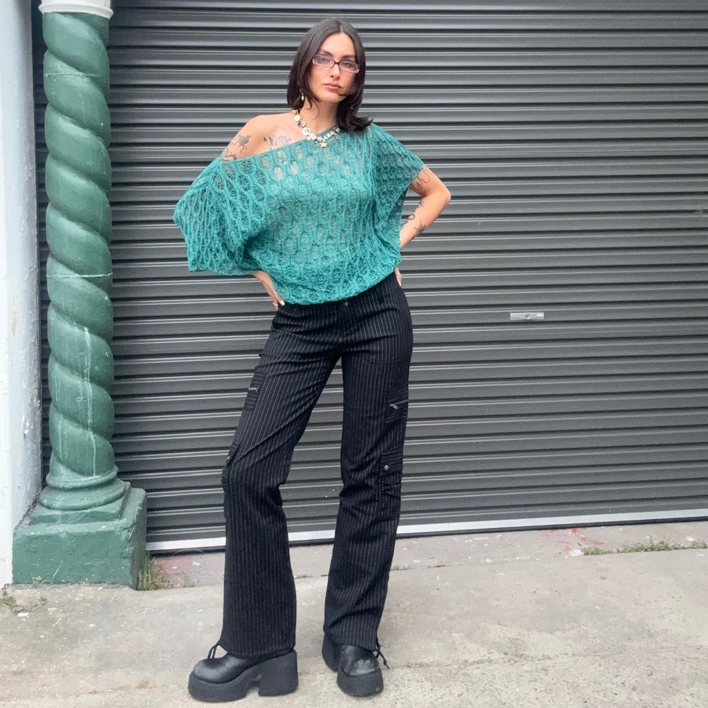 2000s Pinstripe Cargo Pants