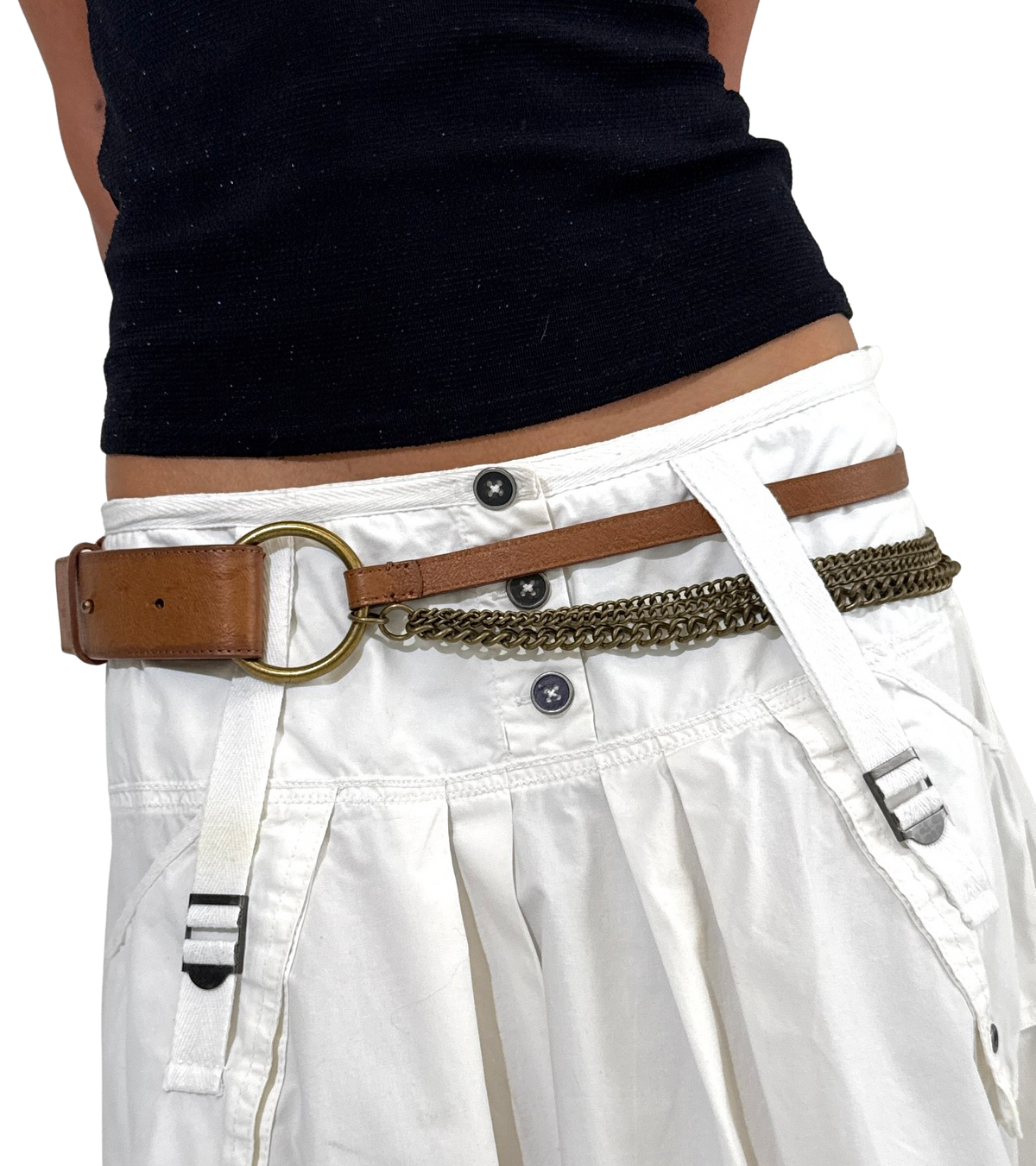 Chain & Leather Belt