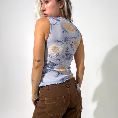 90s Floral Rose Tank Top