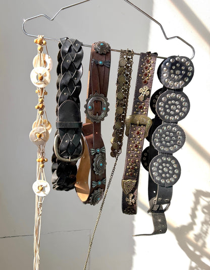Turquoise & Leather Belt