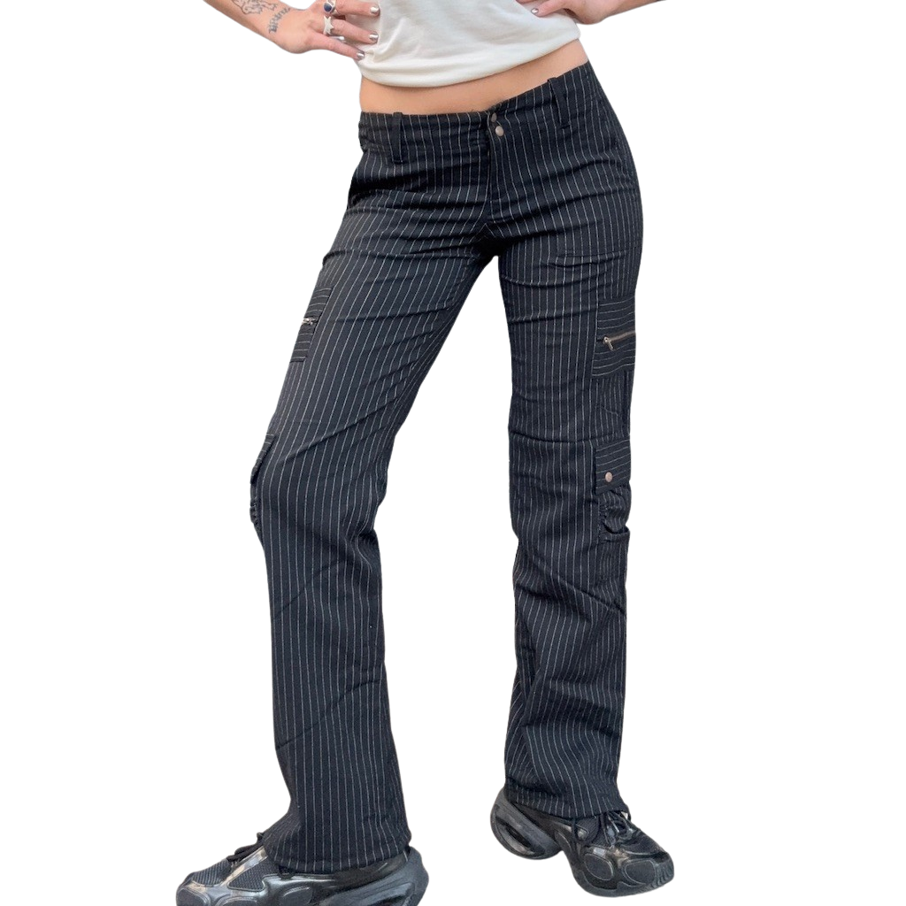 2000s Pinstripe Cargo Pants