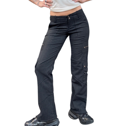 2000s Pinstripe Cargo Pants
