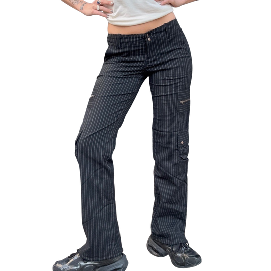 2000s Pinstripe Cargo Pants
