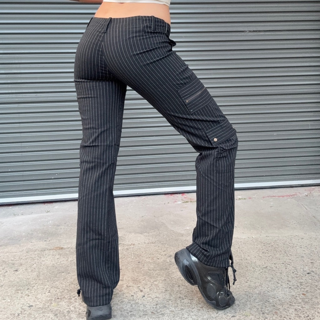 2000s Pinstripe Cargo Pants