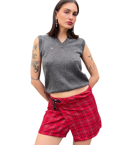 Tartan Aline Mini Skirt